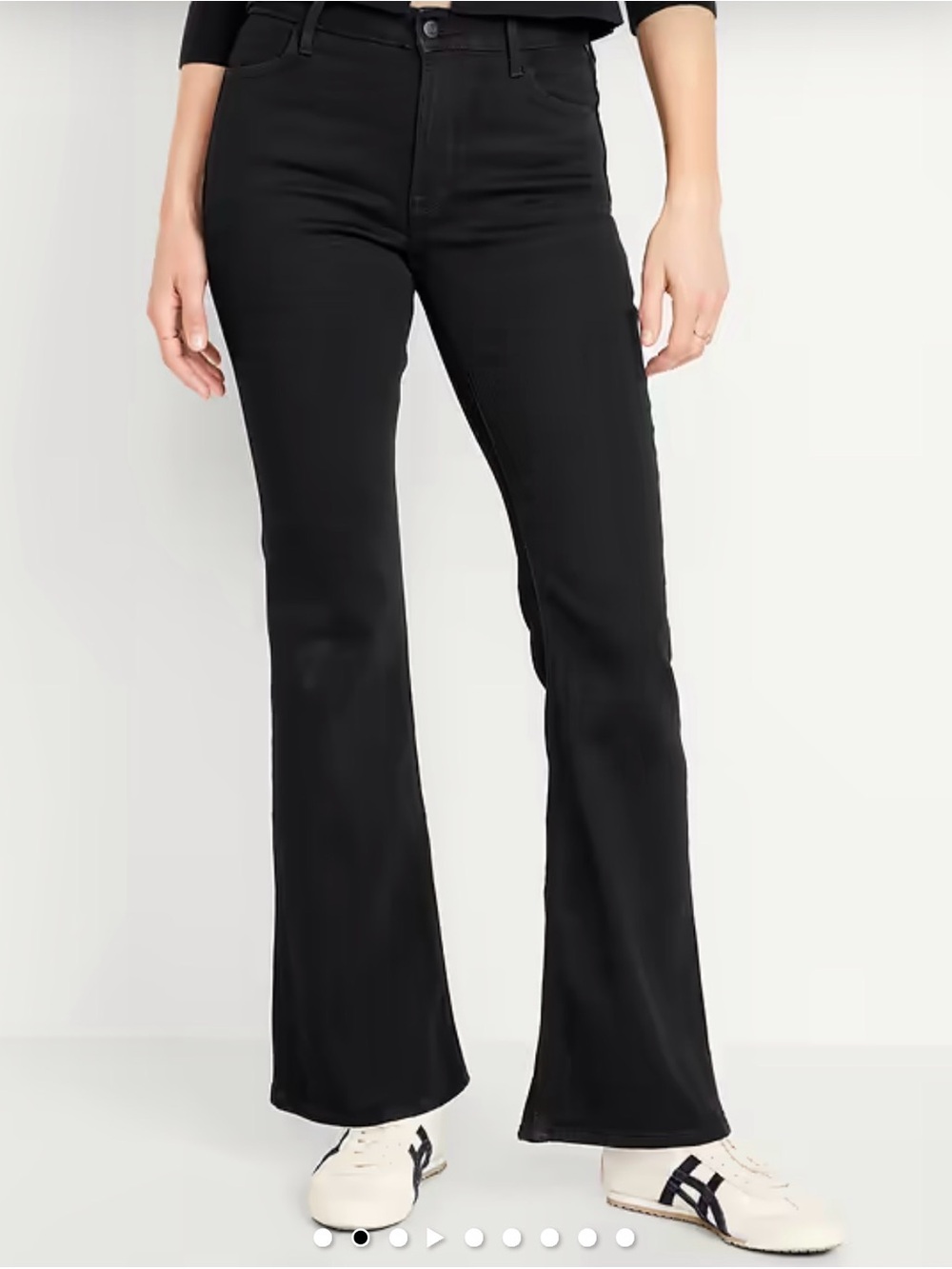 Old Navy Women’s Black High Rise Flare Jeans Size 8